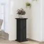 Soportes para plantas madera de ingeniería negro 33x33x80 cm de , Soportes para macetas - Ref: Foro24-852970, Precio: 53,68 €...