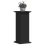 Soportes para plantas madera de ingeniería negro 33x33x80 cm de , Soportes para macetas - Ref: Foro24-852970, Precio: 53,68 €...