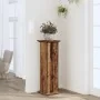Soportes de plantas madera ingeniería envejecida 33x33x100 cm de , Soportes para macetas - Ref: Foro24-852985, Precio: 59,97 ...