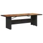 Set de mesa y sillas de jardín 9 pzas y cojines ratán PE negro von , Gartensets - Ref: Foro24-3277289, Preis: 1,00 €, Rabatt: %
