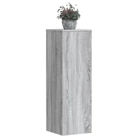 Soportes para plantas 2 uds madera gris Sonoma 33x33x100 cm by , Pot stands - Ref: Foro24-3307887, Price: 118,98 €, Discount: %