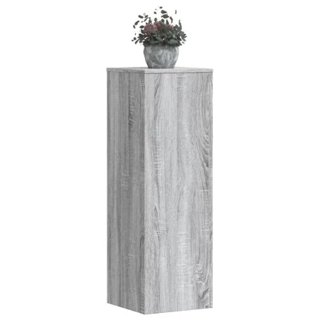 Soportes para plantas 2 uds madera gris Sonoma 33x33x100 cm de , Soportes para macetas - Ref: Foro24-3307887, Precio: 107,40 ...