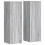 Soportes para plantas 2 uds madera gris Sonoma 33x33x100 cm de , Soportes para macetas - Ref: Foro24-3307887, Precio: 107,40 ...
