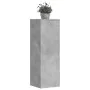 Soportes para plantas 2 uds madera gris hormigón 33x33x100 cm de , Soportes para macetas - Ref: Foro24-3307885, Precio: 117,9...