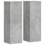 Soportes para plantas 2 uds madera gris hormigón 33x33x100 cm de , Soportes para macetas - Ref: Foro24-3307885, Precio: 117,9...
