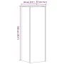 Soportes para plantas 2 uds madera gris hormigón 33x33x100 cm de , Soportes para macetas - Ref: Foro24-3307885, Precio: 117,9...