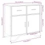 Aparador madera de ingeniería gris Sonoma 79,5x35,5x74,5 cm de , Aparadores - Ref: Foro24-848547, Precio: 86,20 €, Descuento: %