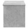 Caja de almacenaje madera ingeniería gris hormigón 90x35x35 cm de , Baúles de almacenamiento - Ref: Foro24-840684, Precio: 64...