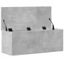 Caja de almacenaje madera ingeniería gris hormigón 90x35x35 cm de , Baúles de almacenamiento - Ref: Foro24-840684, Precio: 64...