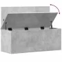 Caja de almacenaje madera ingeniería gris hormigón 90x35x35 cm de , Baúles de almacenamiento - Ref: Foro24-840684, Precio: 64...
