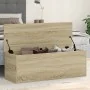 Caja de almacenaje madera ingeniería roble sonoma 102x35x35 cm by , Storage trunks - Ref: Foro24-840690, Price: 79,96 €, Disc...