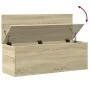 Caja de almacenaje madera ingeniería roble sonoma 102x35x35 cm by , Storage trunks - Ref: Foro24-840690, Price: 79,96 €, Disc...