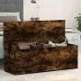 Caja de almacenaje madera ingeniería roble ahumado 102x35x35 cm by , Storage trunks - Ref: Foro24-840692, Price: 84,91 €, Dis...