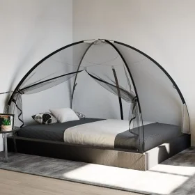 Mosquitera con puertas Mongolia 220 malla negra 200x150x140 cm by , Mosquito nets - Ref: Foro24-4010043, Price: 25,88 €, Disc...