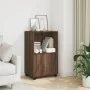 Armario con ruedas madera ingeniería marrón roble 55x40x91 cm by , Sideboards - Ref: Foro24-853188, Price: 68,12 €, Discount: %