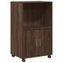 Armario con ruedas madera ingeniería marrón roble 55x40x91 cm by , Sideboards - Ref: Foro24-853188, Price: 68,12 €, Discount: %