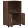 Armario con ruedas madera ingeniería marrón roble 55x40x91 cm by , Sideboards - Ref: Foro24-853188, Price: 68,12 €, Discount: %