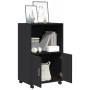 Armario con ruedas madera de ingeniería negro 55x40x91 cm von , Sideboards - Ref: Foro24-853183, Preis: 67,29 €, Rabatt: %
