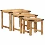 Mesas apilables 3 piezas madera maciza de mango rugosa by , Side tables - Ref: Foro24-376040, Price: 119,83 €, Discount: %