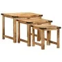 Mesas apilables 3 piezas madera maciza de mango rugosa by , Side tables - Ref: Foro24-376040, Price: 119,83 €, Discount: %