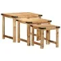 Mesas apilables 3 piezas madera maciza de mango rugosa by , Side tables - Ref: Foro24-376040, Price: 119,83 €, Discount: %