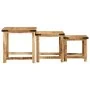 Mesas apilables 3 piezas madera maciza de mango rugosa by , Side tables - Ref: Foro24-376040, Price: 119,83 €, Discount: %