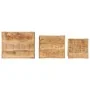 Mesas apilables 3 piezas madera maciza de mango rugosa by , Side tables - Ref: Foro24-376040, Price: 119,83 €, Discount: %
