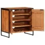 Zapatero de madera maciza de acacia 67x38x65 cm by , Closets and storage - Ref: Foro24-376049, Price: 231,68 €, Discount: %