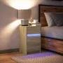 Mesita de noche con luces LED madera de ingeniería roble Sonoma von , Nachttische - Ref: Foro24-852014, Preis: 65,75 €, Rabat...