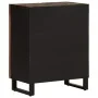 Aparador de madera maciza acacia 60x34x75 cm by , Lockers and storage cabinets - Ref: Foro24-377450, Price: 141,67 €, Discoun...