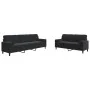 Juego de sofás con cojines 2 piezas terciopelo negro von , Sofas - Ref: Foro24-3278496, Preis: 525,26 €, Rabatt: %