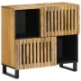 Aparador de madera maciza de mango rugosa 80x34x75 cm by , Lockers and storage cabinets - Ref: Foro24-377569, Price: 126,67 €...