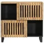 Aparador de madera maciza de mango rugosa 80x34x75 cm by , Lockers and storage cabinets - Ref: Foro24-377569, Price: 126,67 €...