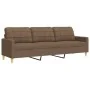 Juego de sofás con cojines 2 piezas tela marrón by , Sofas - Ref: Foro24-3278338, Price: 518,19 €, Discount: %