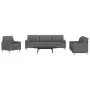 Juego de sofás con cojines 3 piezas tela gris oscuro by , Sofas - Ref: Foro24-3278304, Price: 626,14 €, Discount: %