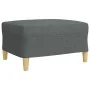 Juego de sofás 4 pzas con reposapiés y cojines tela gris oscuro by , Sofas - Ref: Foro24-3278312, Price: 678,60 €, Discount: %