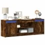 Mueble de TV LED madera ingeniería roble ahumado 139,5x34x50 cm von , TV-Möbel - Ref: Foro24-852198, Preis: 95,12 €, Rabatt: %