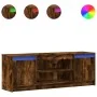 Mueble de TV LED madera ingeniería roble ahumado 139,5x34x50 cm von , TV-Möbel - Ref: Foro24-852198, Preis: 95,12 €, Rabatt: %