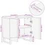 Armario de lavabo para baño madera maciza de mango 62x34x58 cm de , Muebles de baño - Ref: Foro24-377529, Precio: 128,56 €, D...