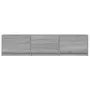 Mueble de TV con LED madera ingeniería gris Sonoma 165x34x40 cm by , TV Furniture - Ref: Foro24-852255, Price: 112,72 €, Disc...