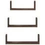 Estante de pared 3 unidades madera de ingeniería roble marrón de , Estantes y estanterías - Ref: Foro24-853314, Precio: 20,01...
