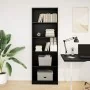 Estantería de madera de ingeniería negra 60x24x176 cm de , Librerías y estanterías - Ref: Foro24-857822, Precio: 78,47 €, Des...