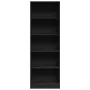 Estantería de madera de ingeniería negra 60x24x176 cm de , Librerías y estanterías - Ref: Foro24-857822, Precio: 78,47 €, Des...