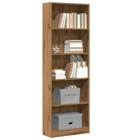 Estantería de madera de ingeniería roble artesanal 60x24x176 cm von , Bücherregale und Regale - Ref: Foro24-857829, Preis: 74...