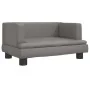 Sofá para niños de cuero sintético gris 60x40x30 cm von , Baby- und Kleinkindmöbel - Ref: Foro24-3196327, Preis: 68,53 €, Rab...