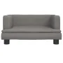 Sofá para niños de cuero sintético gris 60x40x30 cm von , Baby- und Kleinkindmöbel - Ref: Foro24-3196327, Preis: 68,53 €, Rab...