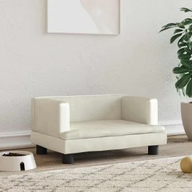 Cama para perros de terciopelo crema 60x40x30 cm von , Betten für Hunde - Ref: Foro24-171912, Preis: 57,63 €, Rabatt: %