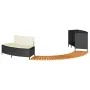 Borde bañera hidromasaje madera acacia y ratán sintético negro by , Pool and spa accessories - Ref: Foro24-365614, Price: 260...