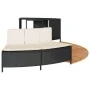 Borde bañera hidromasaje madera acacia y ratán sintético negro by , Pool and spa accessories - Ref: Foro24-365614, Price: 260...