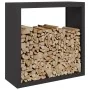 Leñero de acero negro 100x40x100 cm by , Firewood bags and holders - Ref: Foro24-850968, Price: 130,80 €, Discount: %